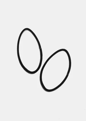36 Piece Thin Black Hair Ties
