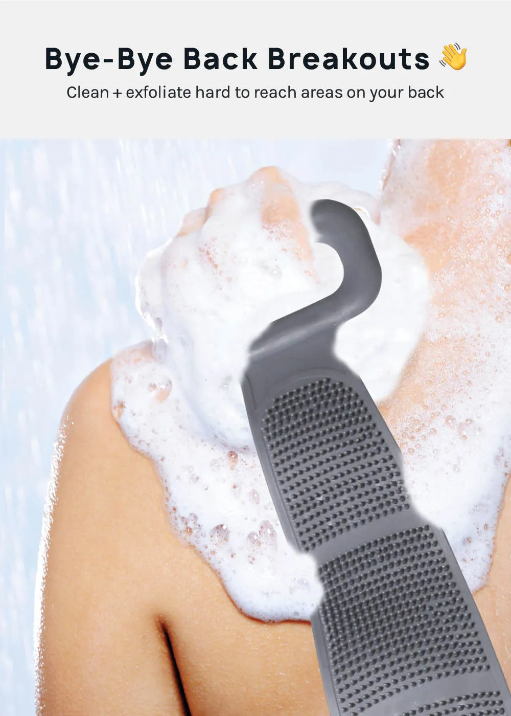 A  Silicone Body Wash Strap