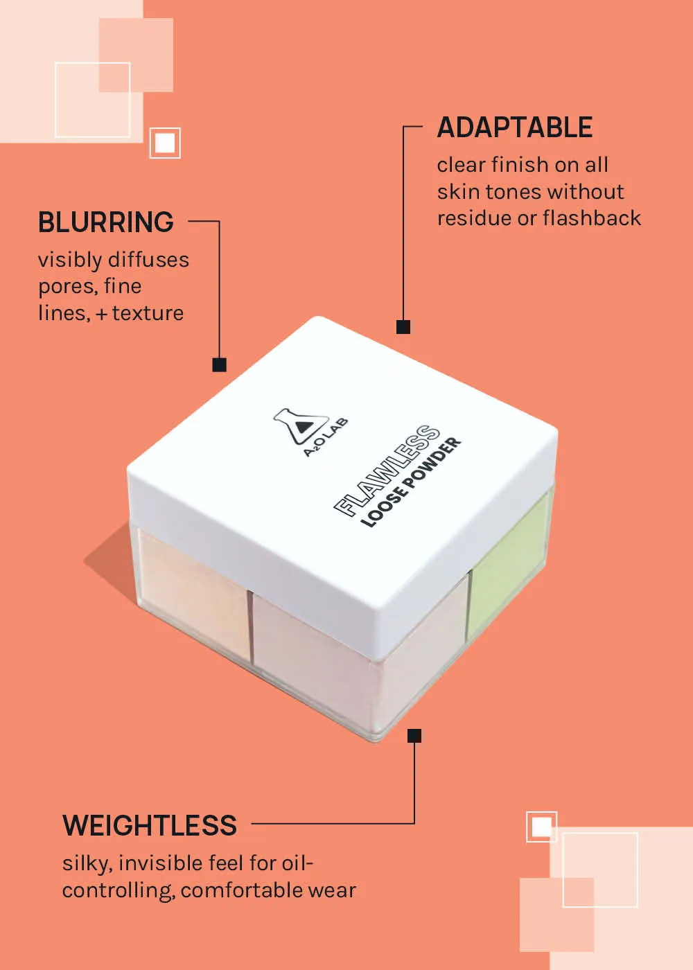 a2o Lab Flawless Loose Setting   Finishing Powder