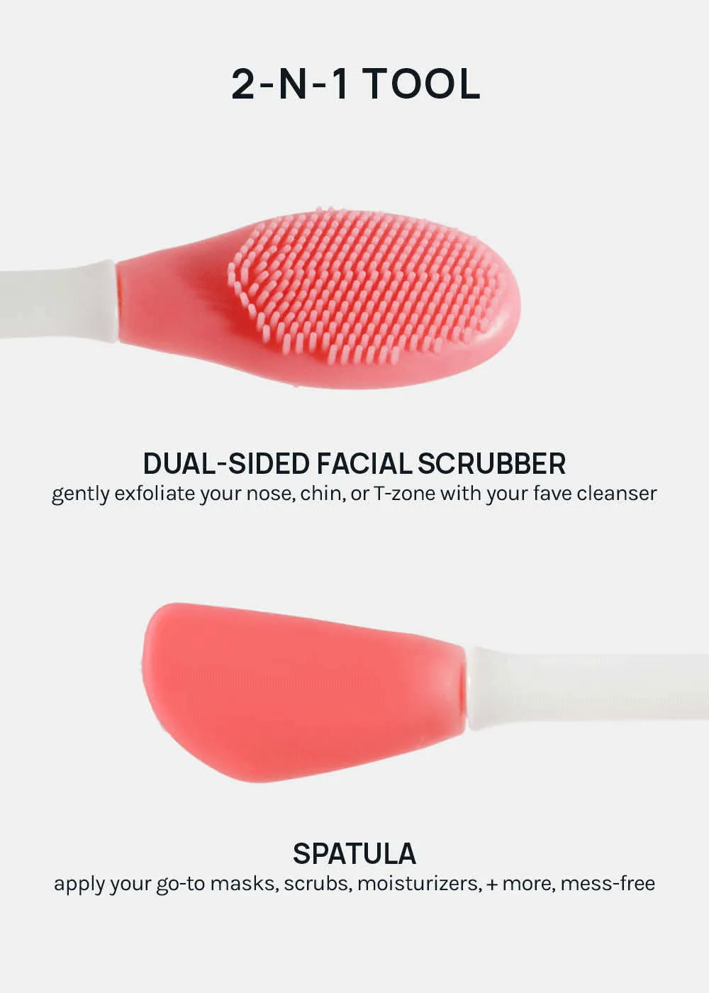 AOA Dual-Ended Silicone Mask Tool   Exfoliator