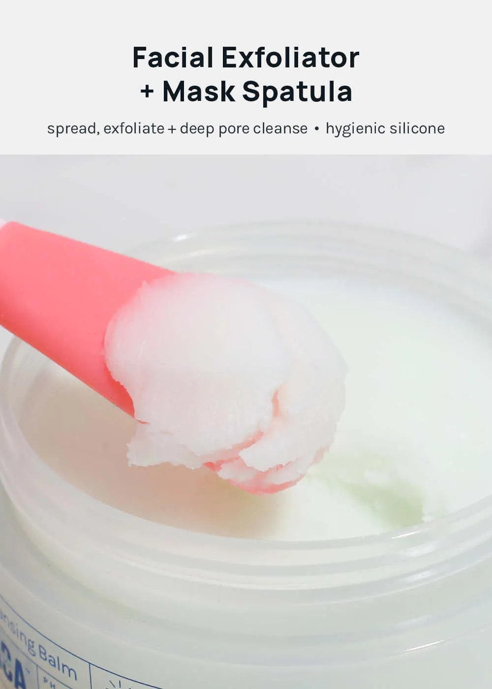 AOA Dual-Ended Silicone Mask Tool   Exfoliator