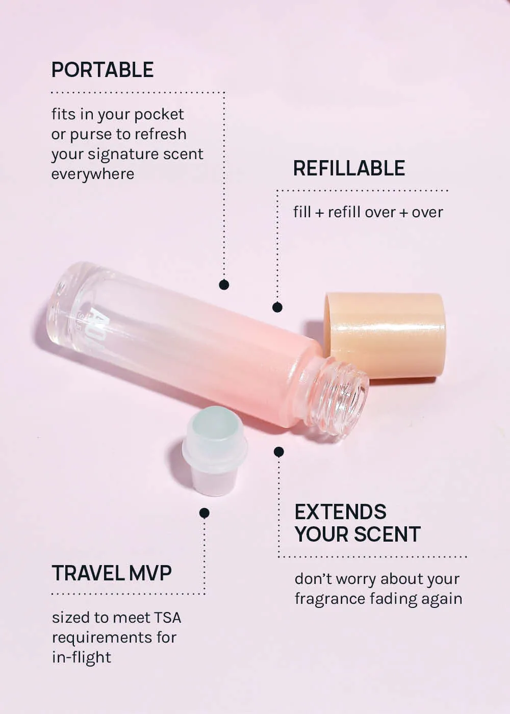 AOA Refillable Glass Oil Roller