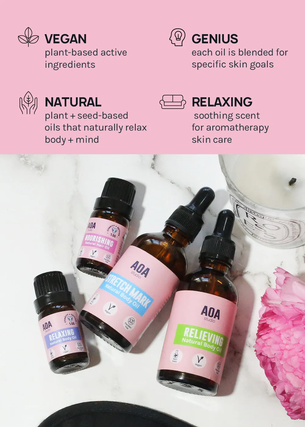 AOA Relaxing  Natural Body Oil