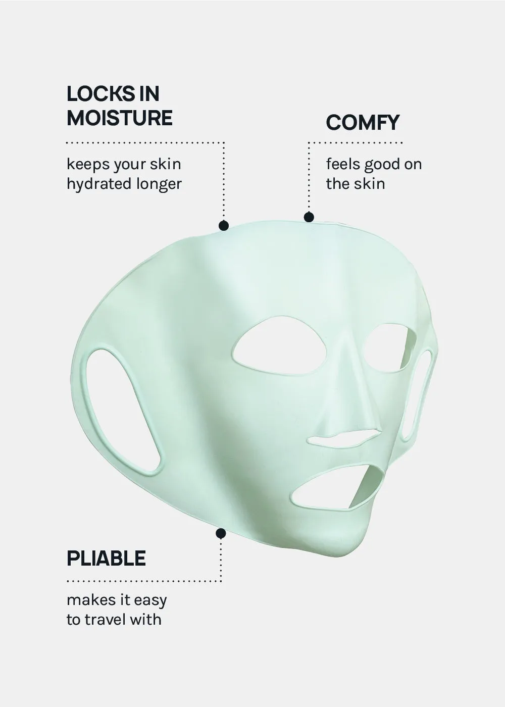 AOA Reuse-able Silicone Mask Cover