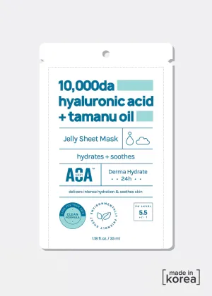 AOA Skin 10,000da Hyaluronic Acid   Tamanu Oil Sheet Mask