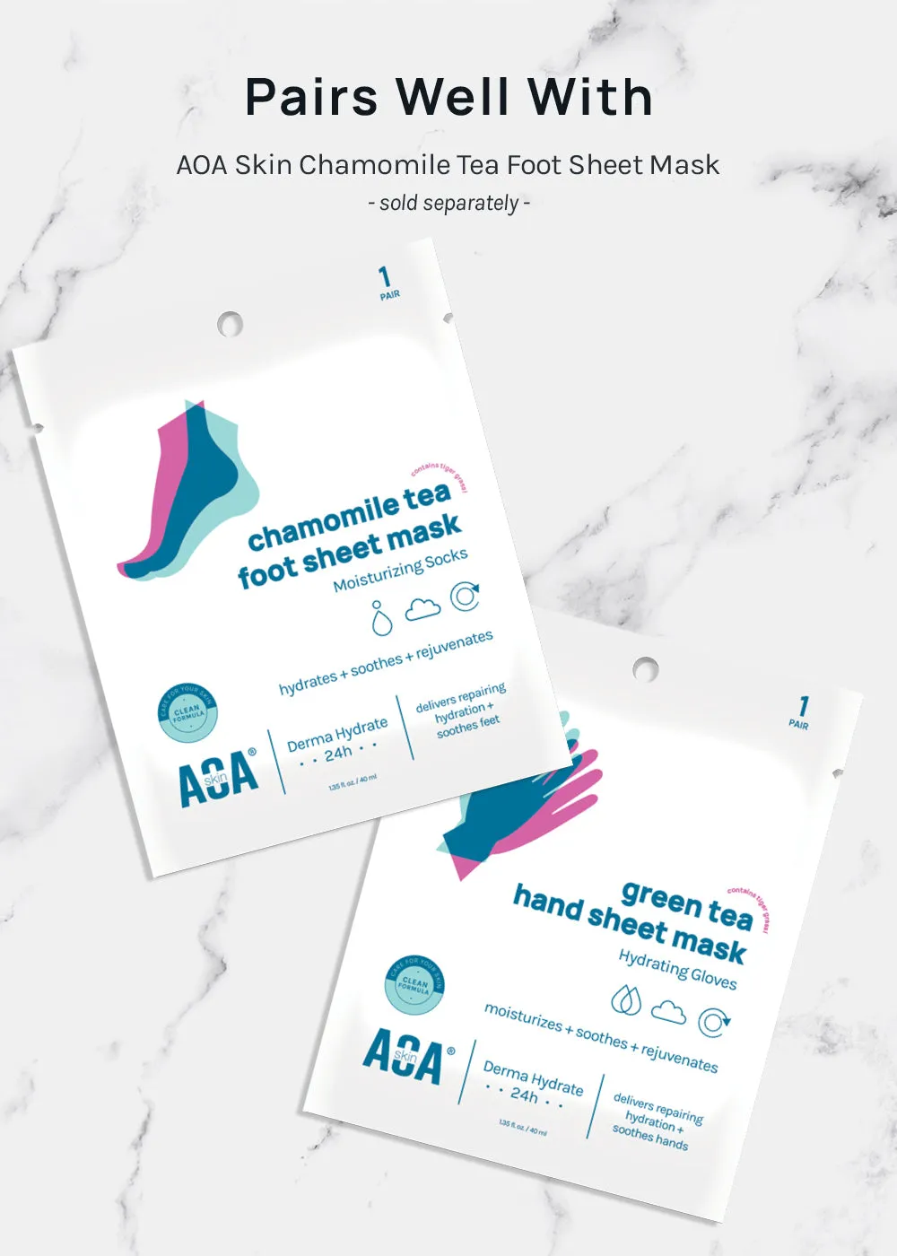 AOA Skin Green Tea Hand Sheet Mask