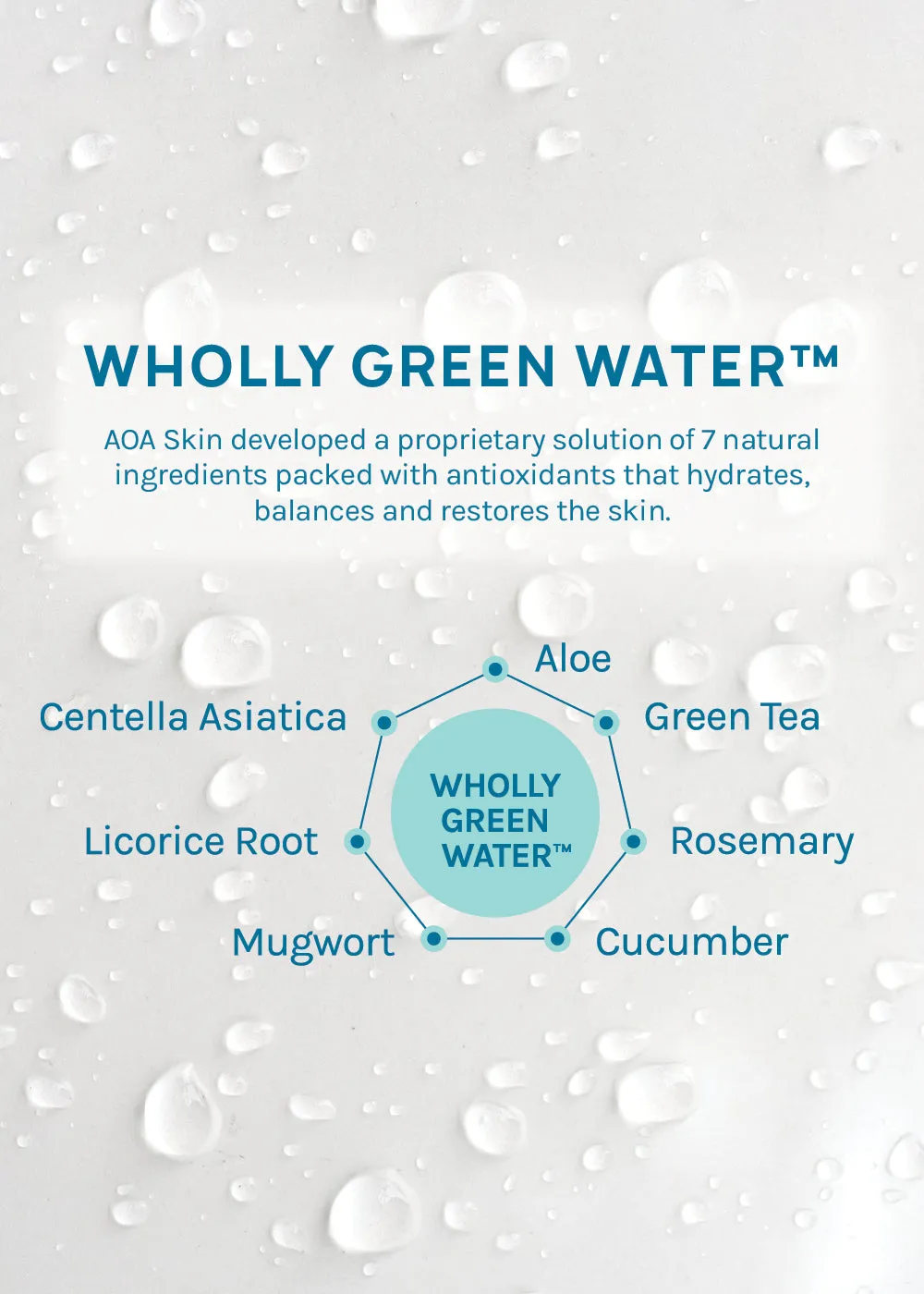 AOA Skin Wholly Green Water   Ceramide Sheet Mask