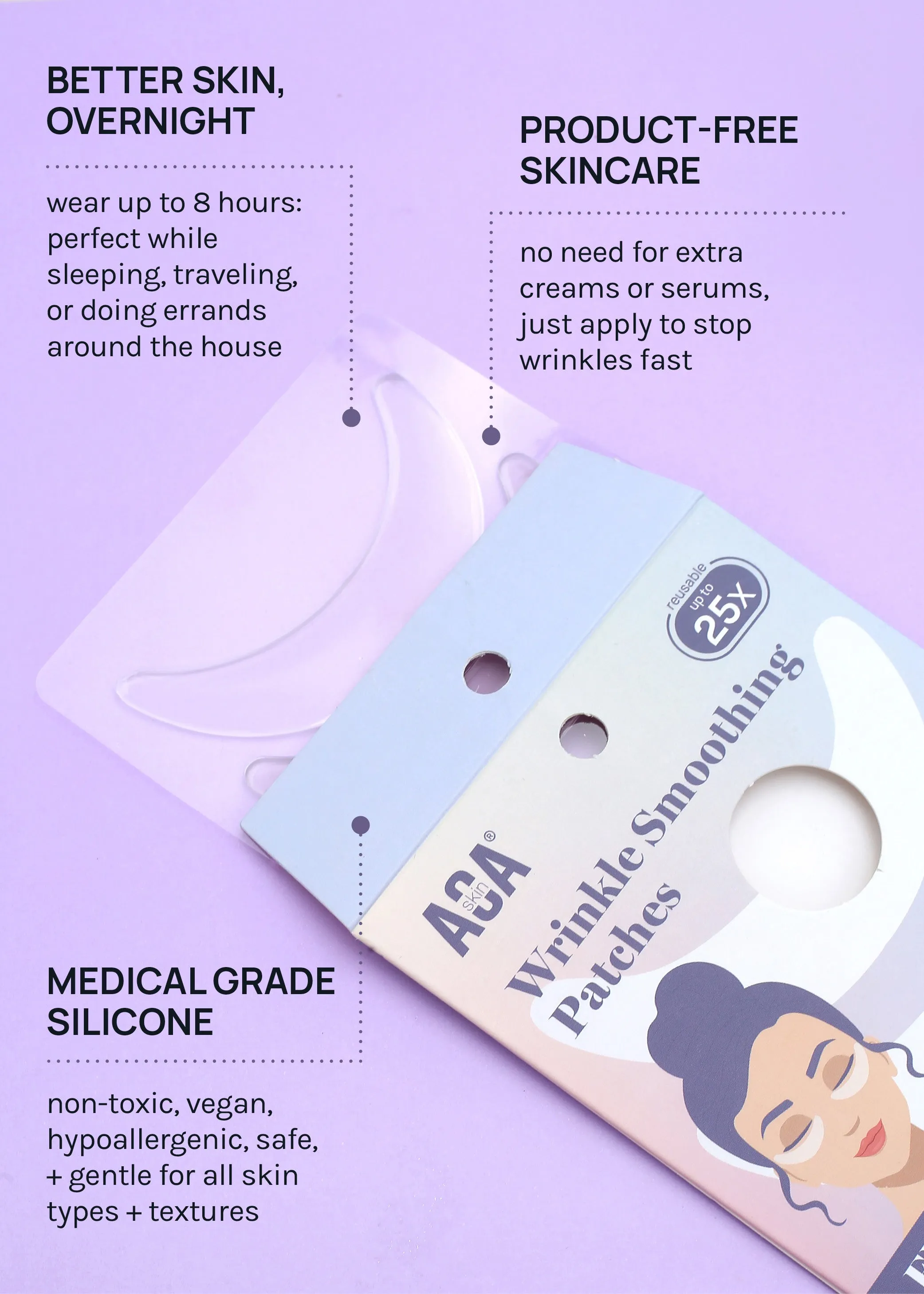 AOA Skin Wrinkle Smoothing Patches  Eyes