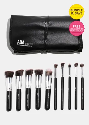 AOA Studio 10-Piece Hi-Def Brush Set