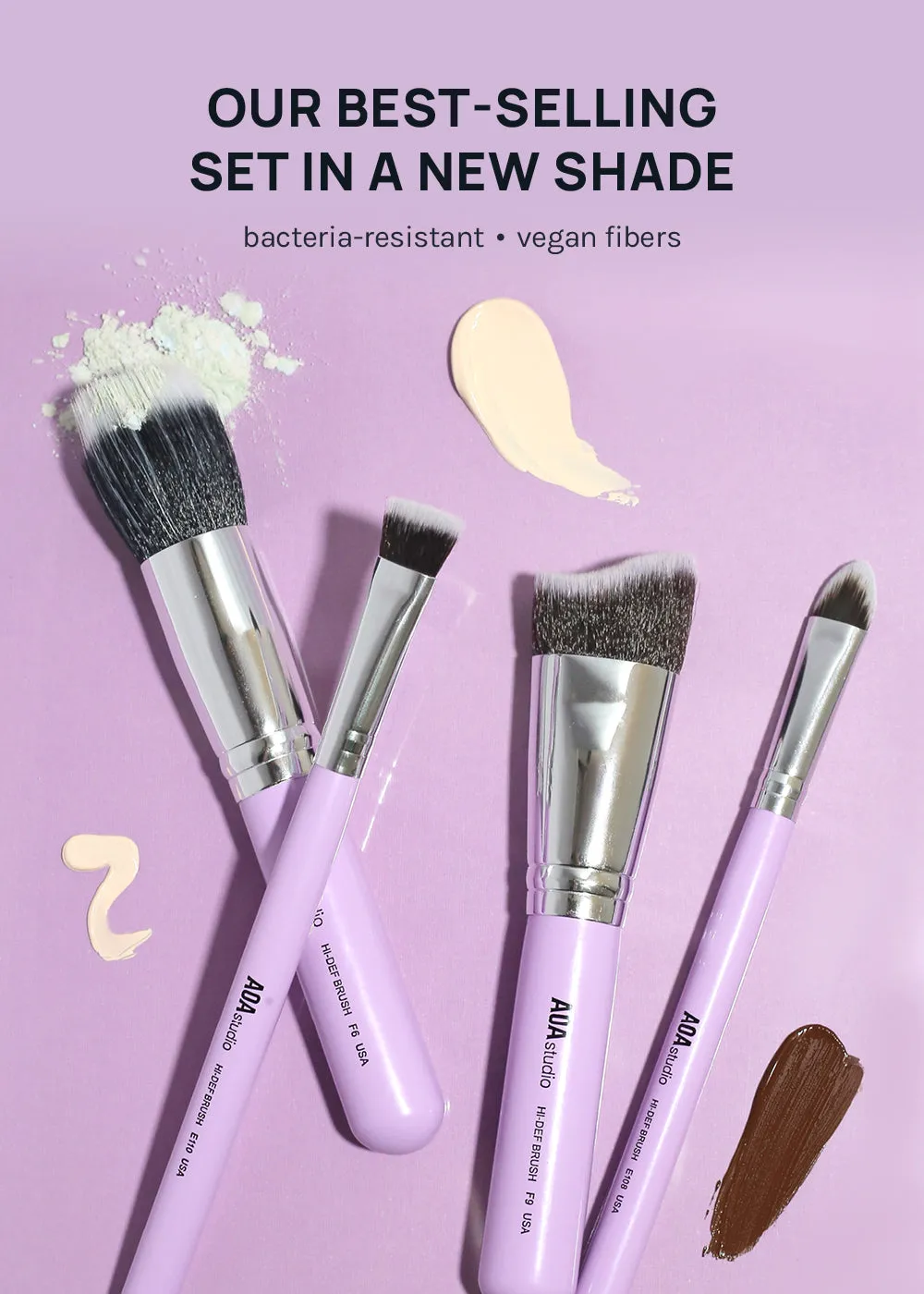 AOA UltraViolet Contour Brush Set   Brush Roll