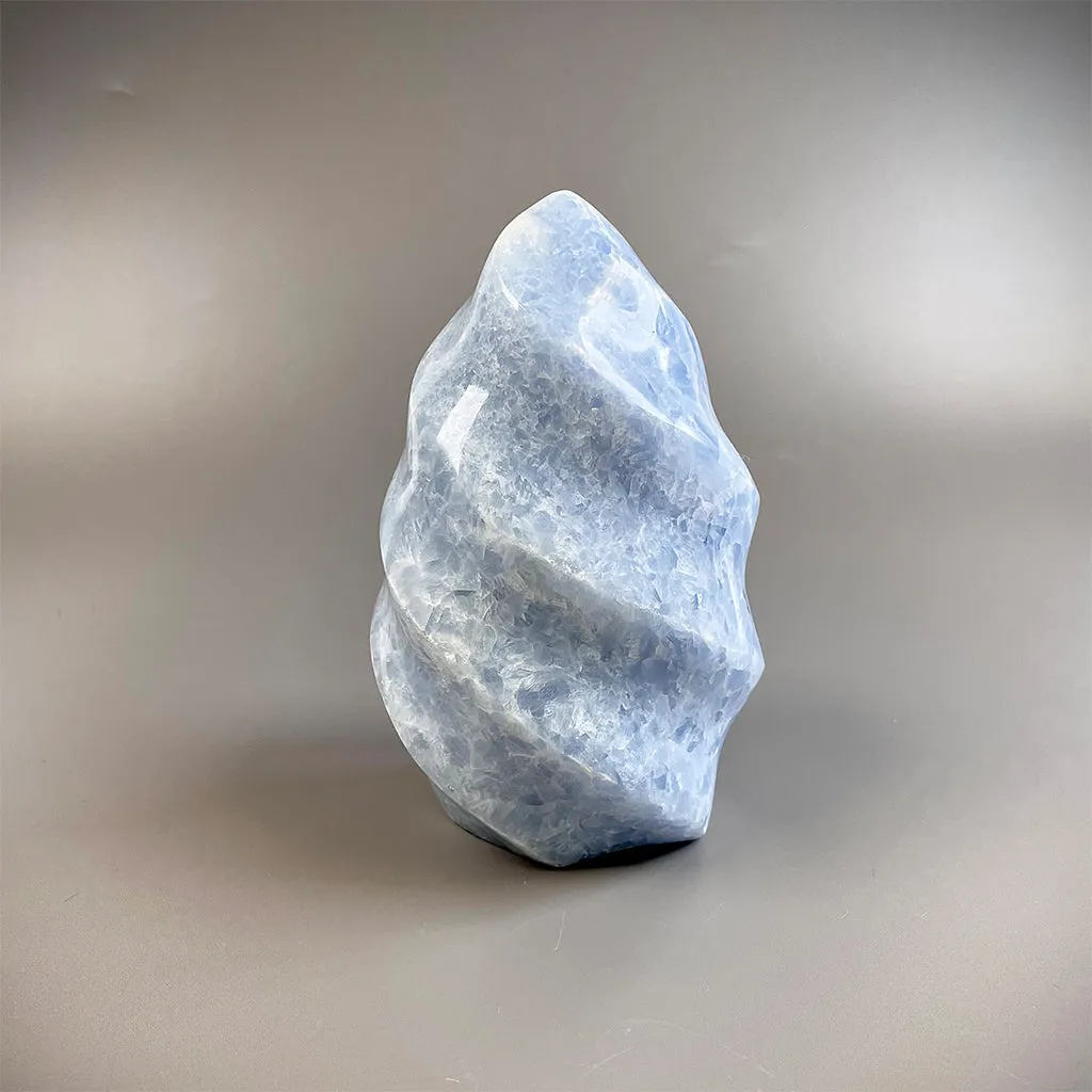 Blue Calcite Flames