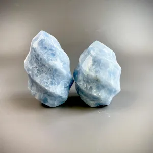 Blue Calcite Flames