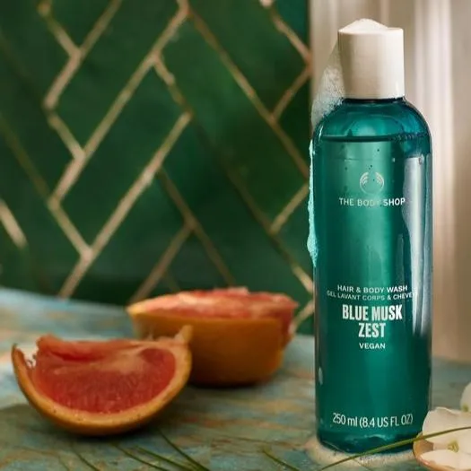 Blue Musk Zest Hair And Body Wash The Body Shop