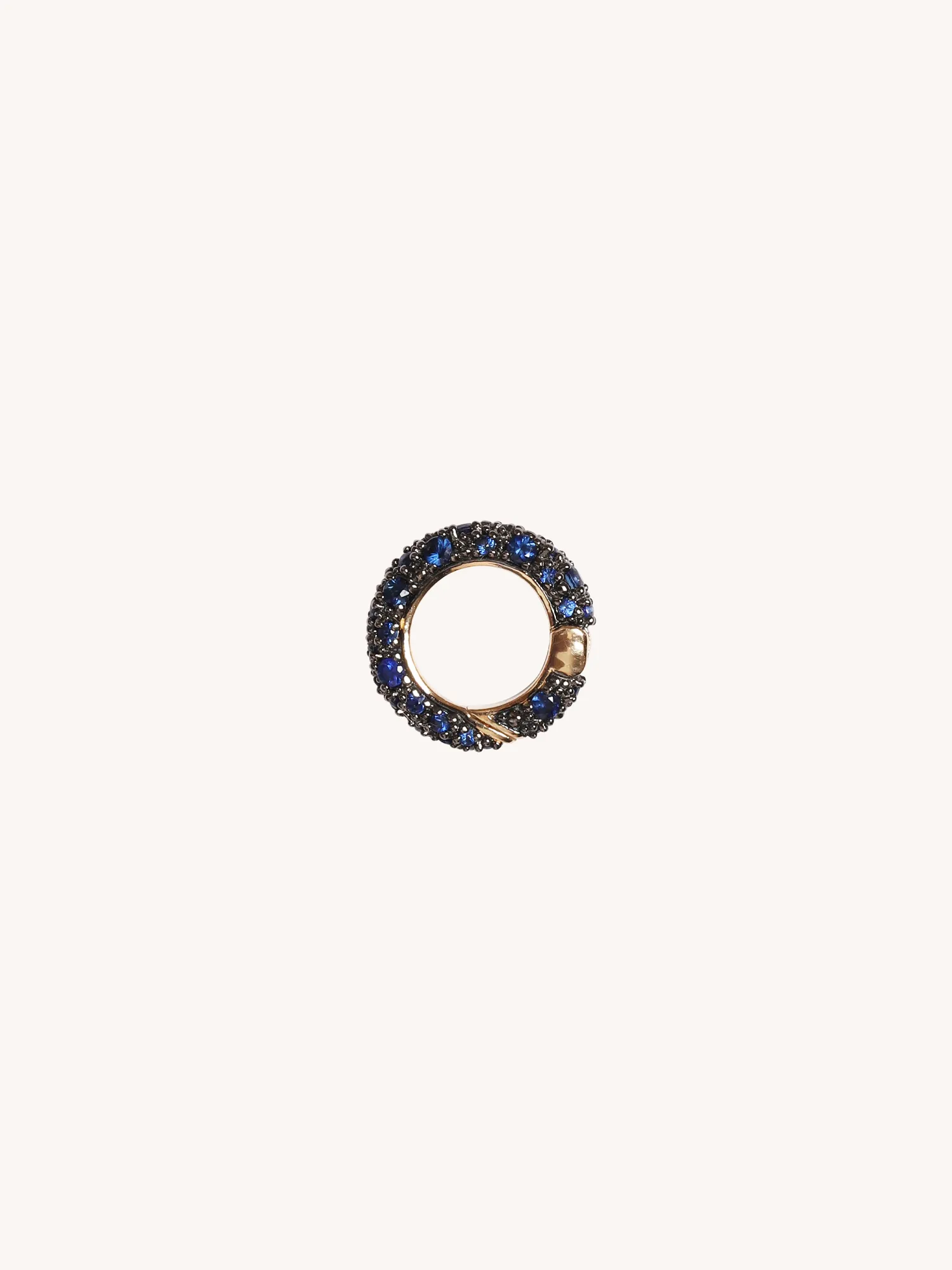 Blue Sapphire Pavé Connector