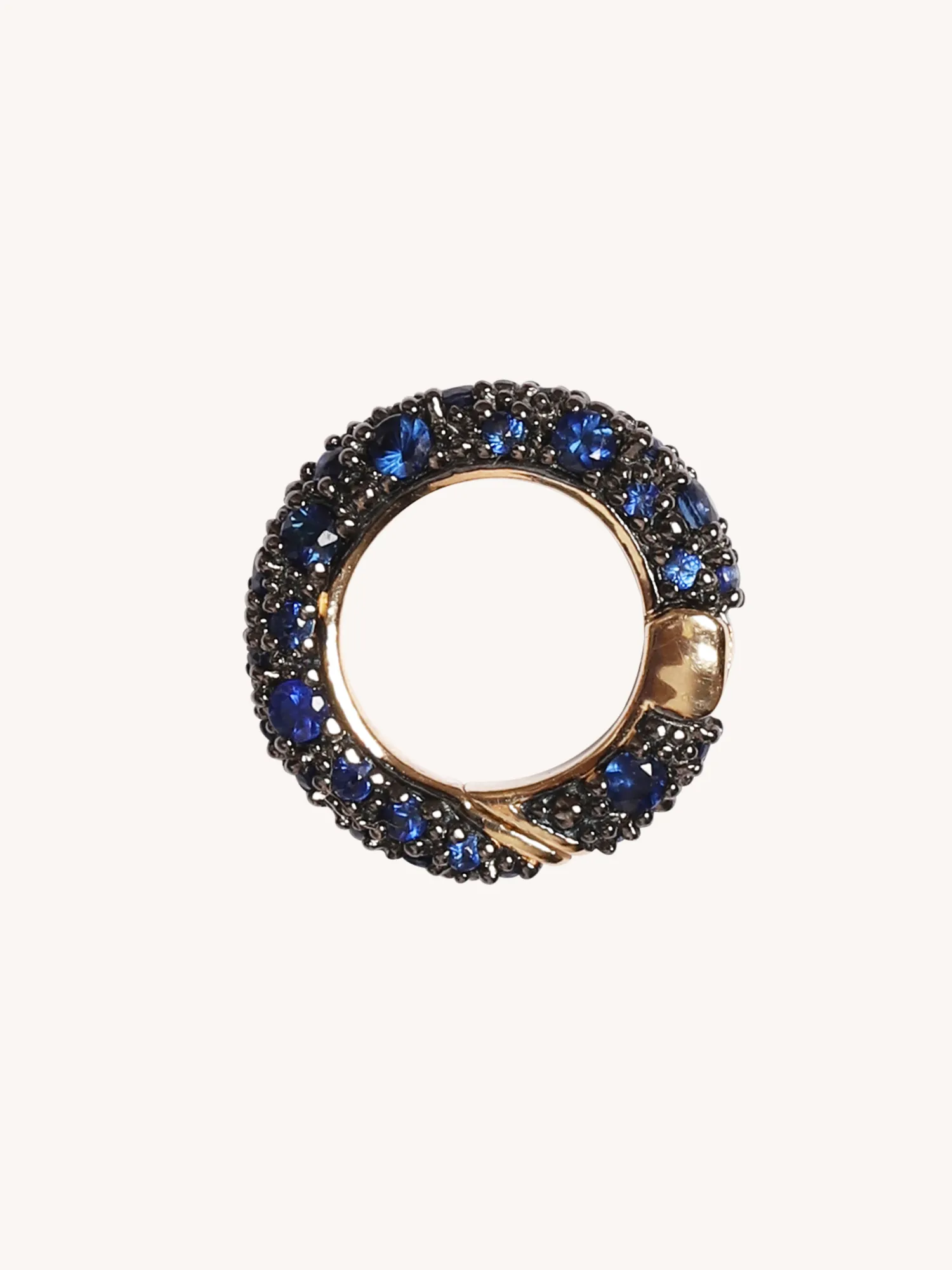 Blue Sapphire Pavé Connector