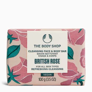 British Rose Cleansing Face & Body Bar The Body Shop