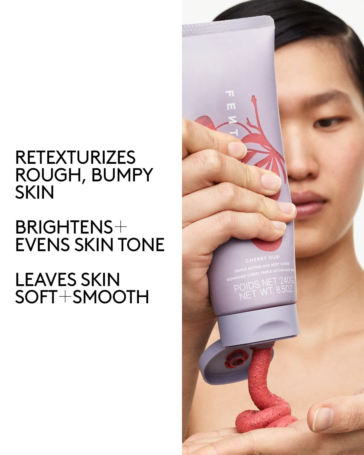 Cherry Dub Triple Action AHA Body Scrub Fenty Beauty
