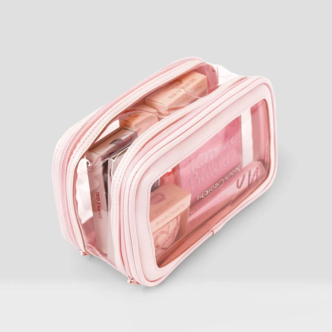 Clearly Pink Cosmetic Bag Beauty Creations