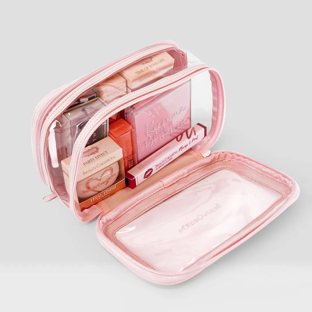 Clearly Pink Cosmetic Bag Beauty Creations