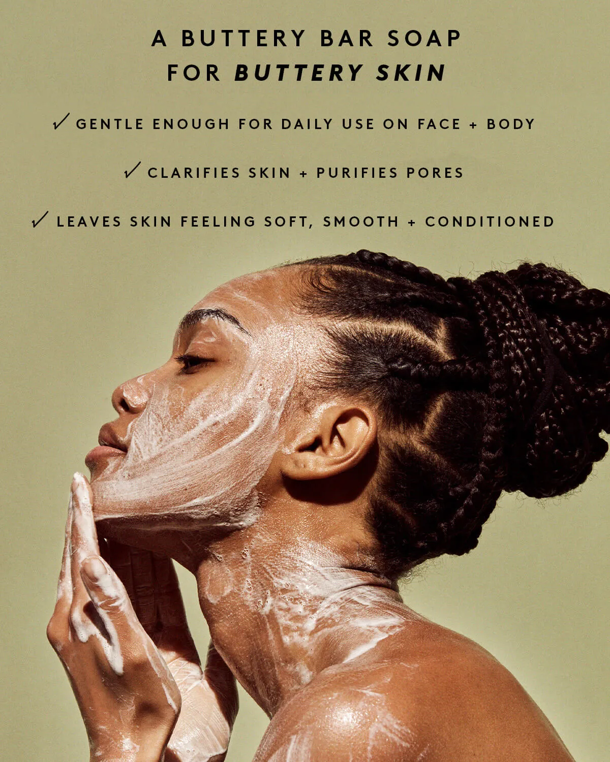 Cocoa Cleans'r Soothing All-Over Cleansing Bar with Coconut Oil   Shea Butter Fenty Beauty