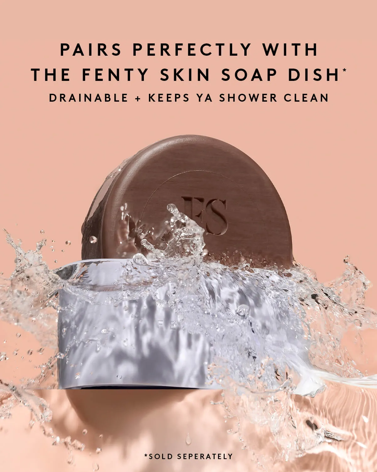 Cocoa Cleans'r Soothing All-Over Cleansing Bar with Coconut Oil   Shea Butter Fenty Beauty