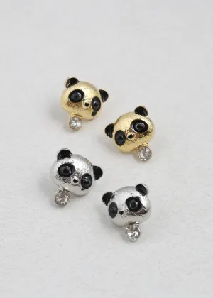 Cute Panda Earring Studs