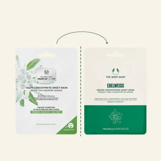 Edelweiss Serum Concentrate Sheet Mask The Body Shop