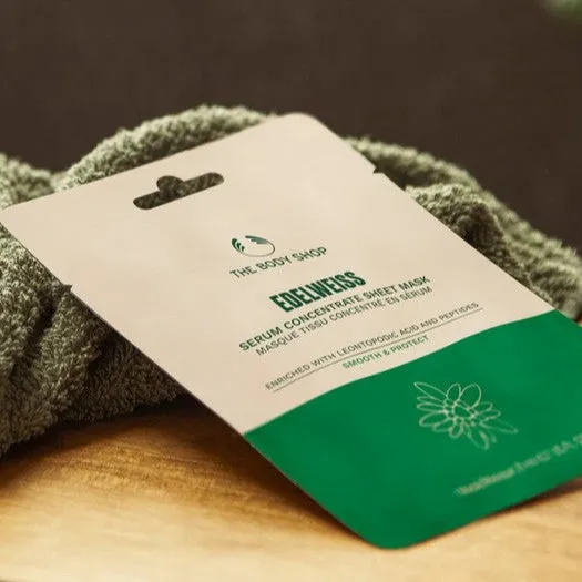 Edelweiss Serum Concentrate Sheet Mask The Body Shop