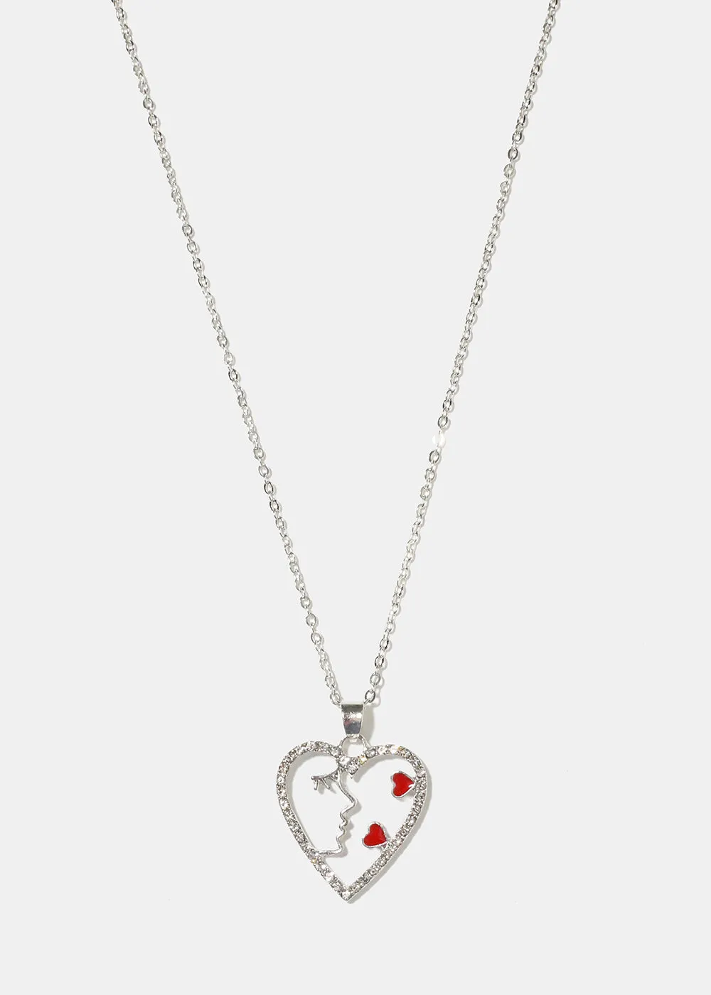 Face in Heart Necklace