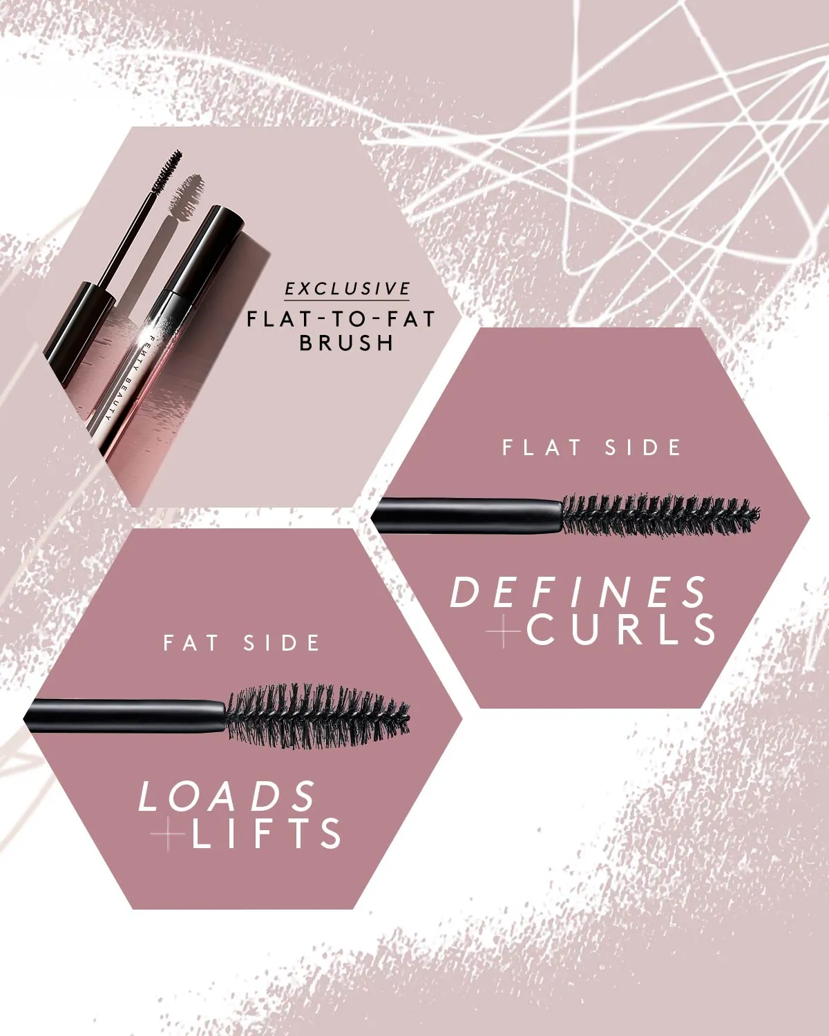 Full Frontal Volume, Lift & Curl Mascara — Cuz I'm Black Fenty Beauty