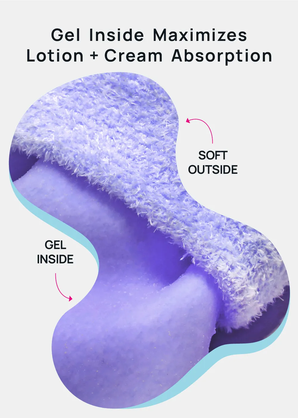 Gel Lined Moisturizing Spa Glove - Lavender