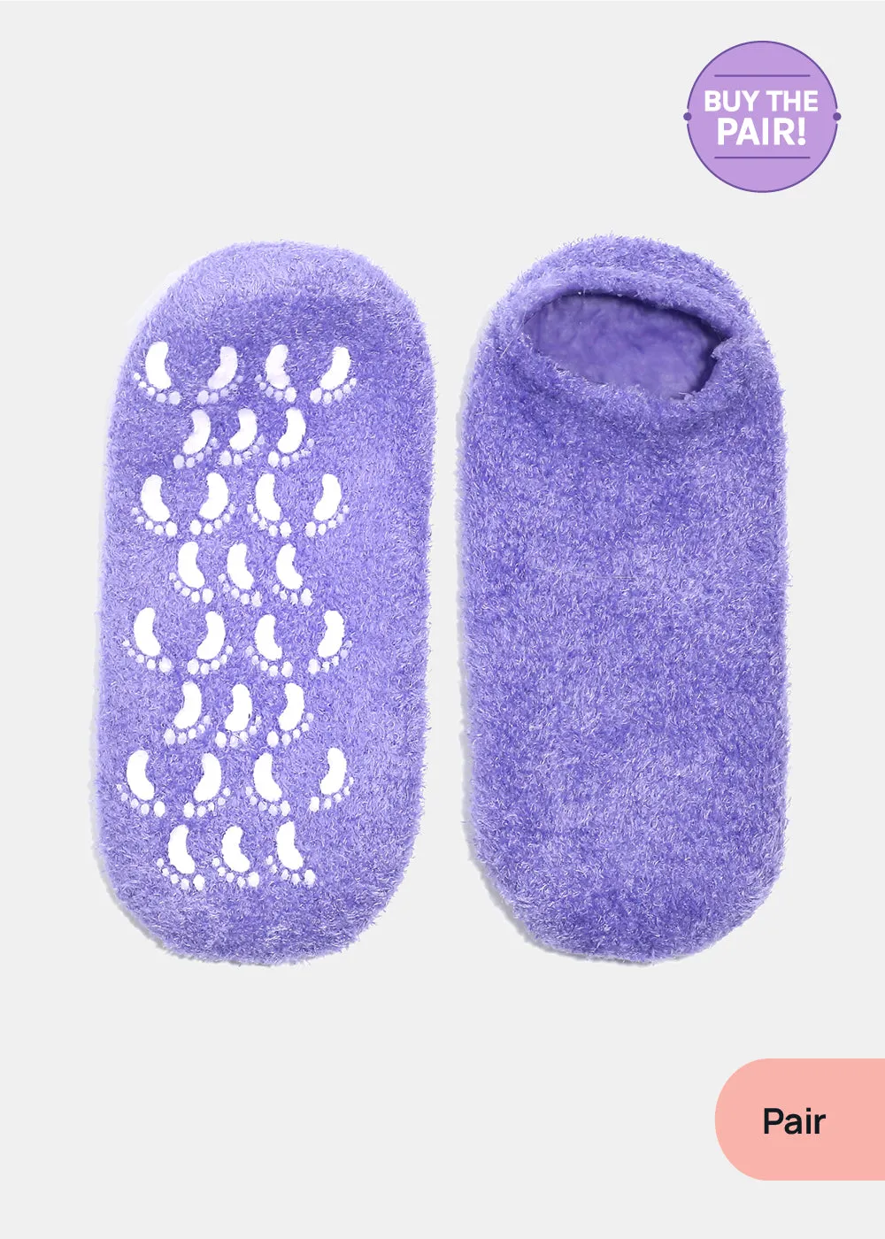 Gel Lined Moisturizing Spa Sock - Lavender