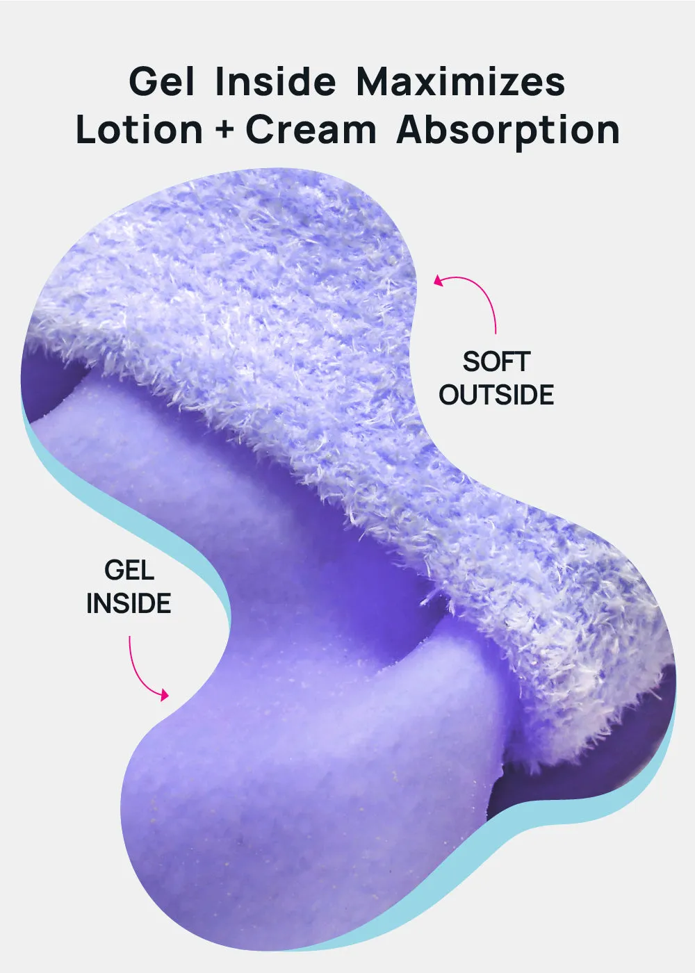 Gel Lined Moisturizing Spa Sock - Lavender