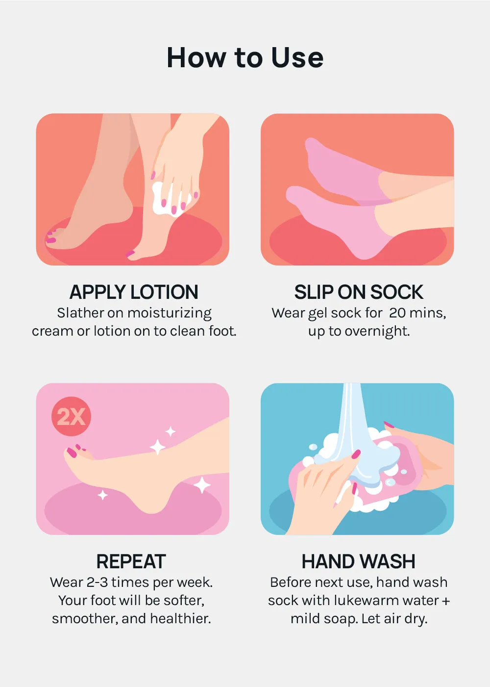 Gel Lined Moisturizing Spa Sock - Lavender