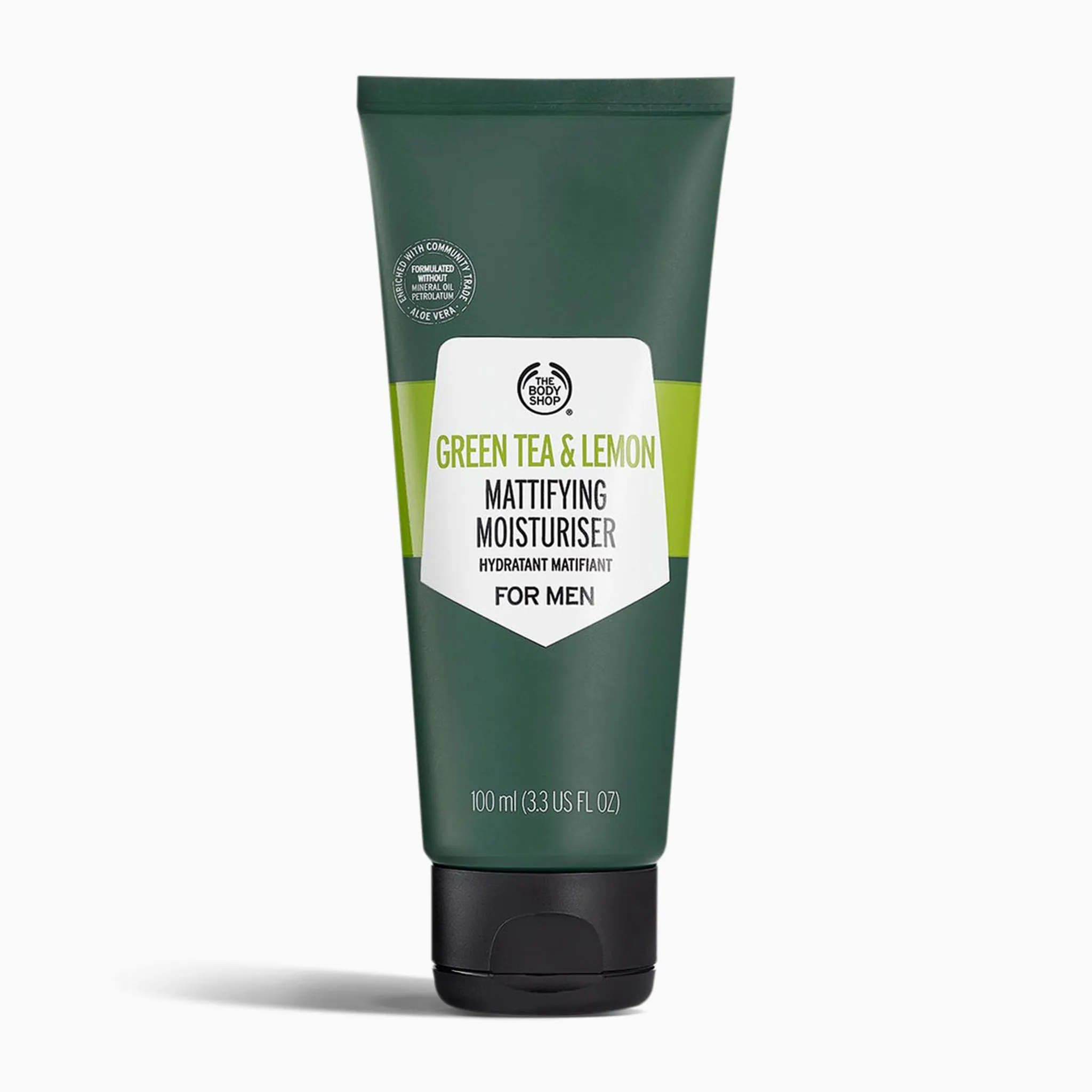 Green Tea and Lemon Mattifying Moisturiser For Men The Body Shop