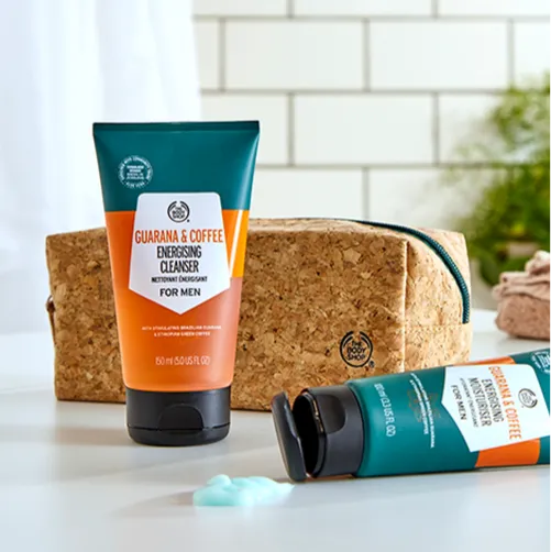 Guarana & Coffee Energising Cleanser for Men The Body Shop