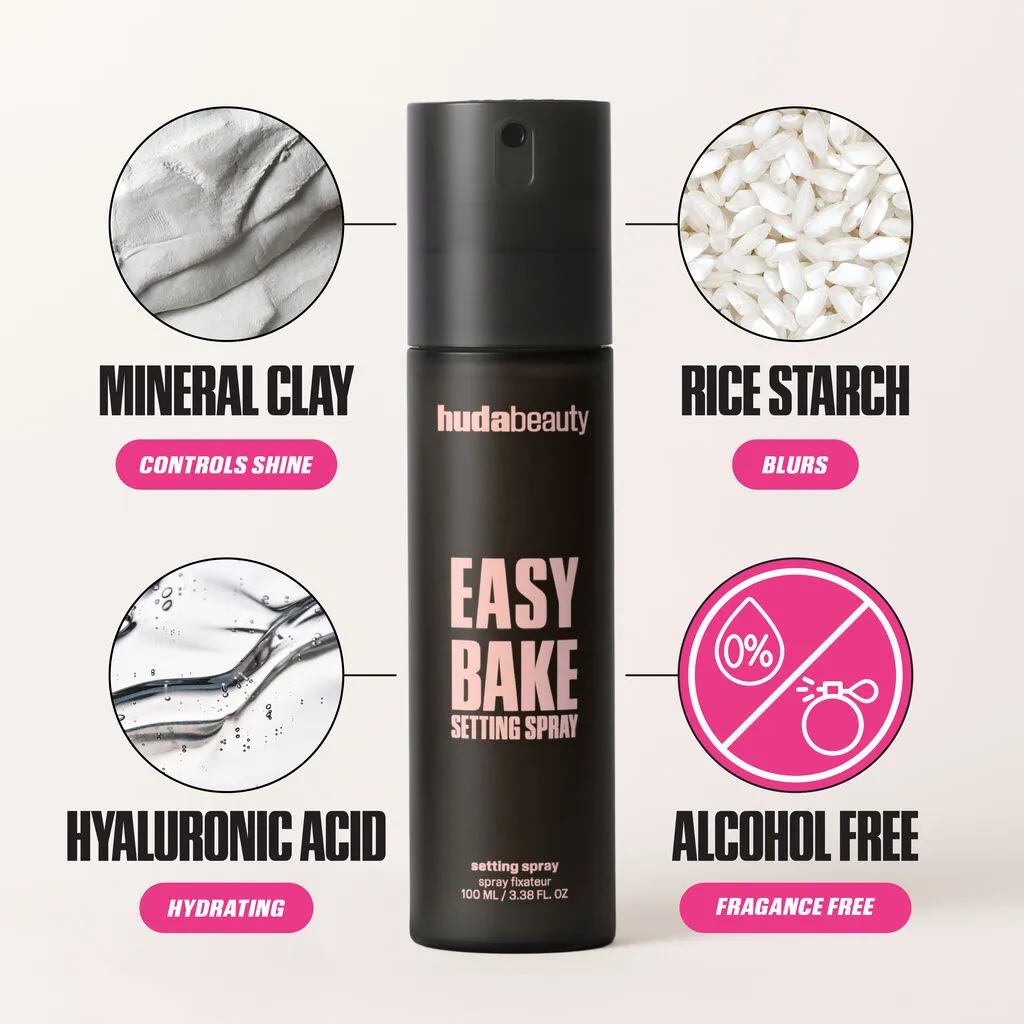 HUDA BEAUTYE EASY BAKE SETTING SPRAY WITH 16 HOURS WEAR (mini)