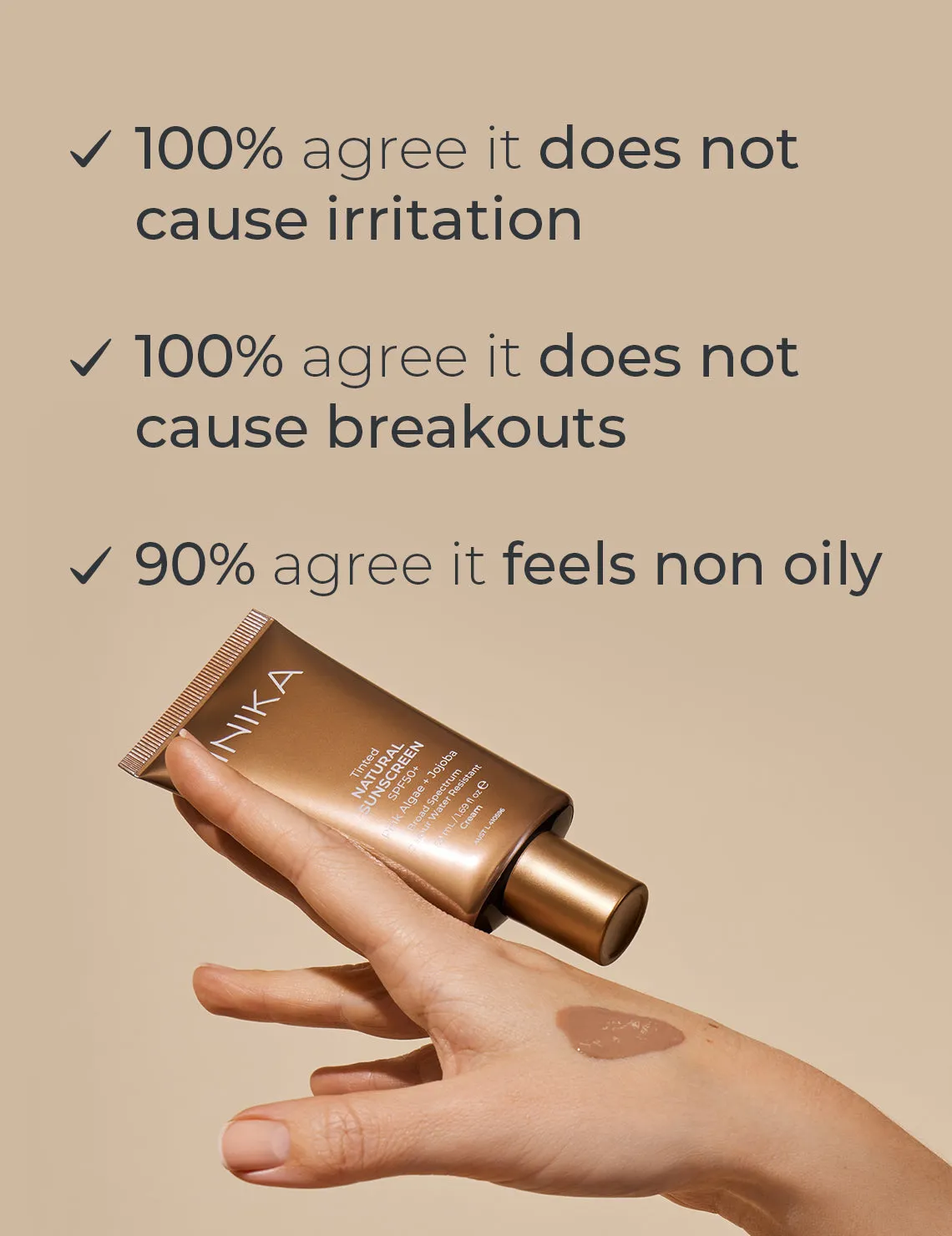 INIKA Organic Tinted Natural Sunscreen SPF50  50mL Inika Organic