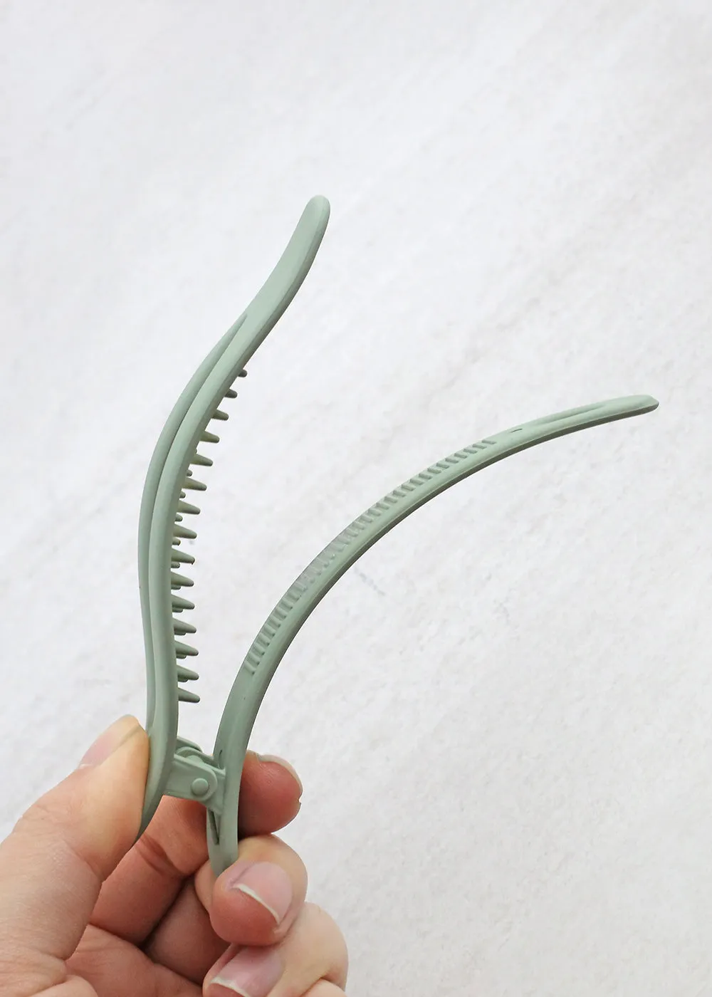 Large Matte Pastel Flat Hair Clips