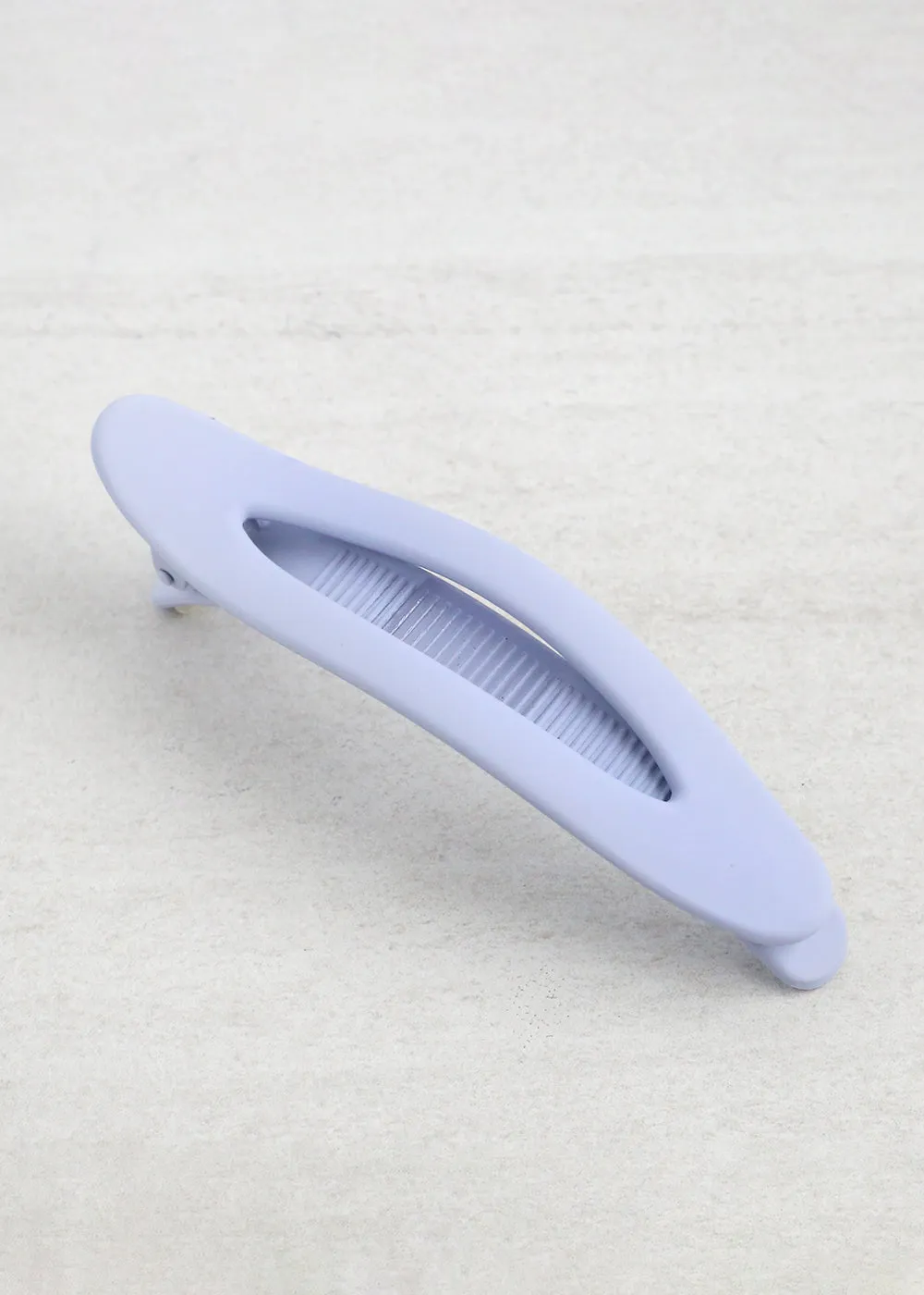 Large Matte Pastel Flat Hair Clips