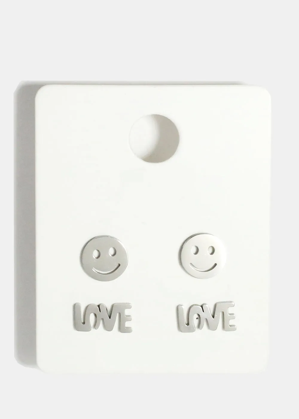 Love and Smile Stud Earrings