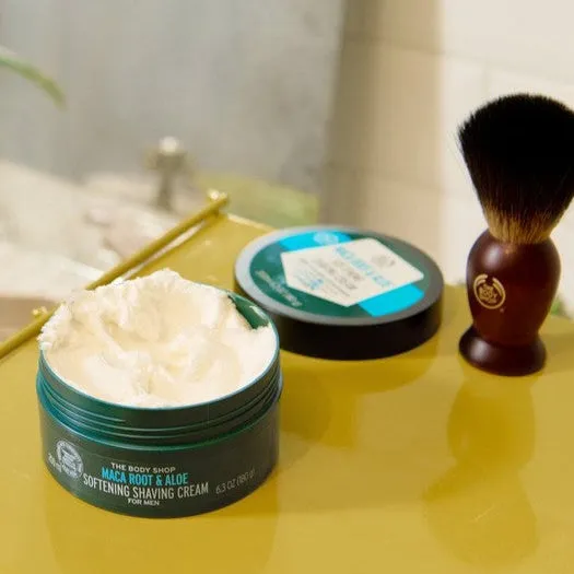 Maca Root & Aloe Softening Shaving Cream  For Men The Body Shop