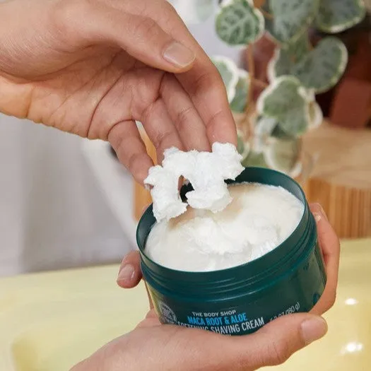 Maca Root & Aloe Softening Shaving Cream  For Men The Body Shop