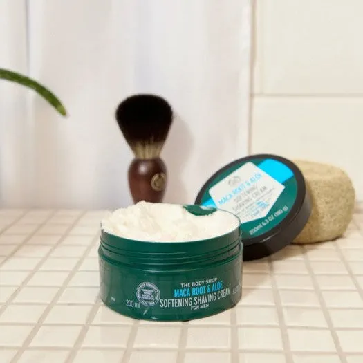 Maca Root & Aloe Softening Shaving Cream  For Men The Body Shop