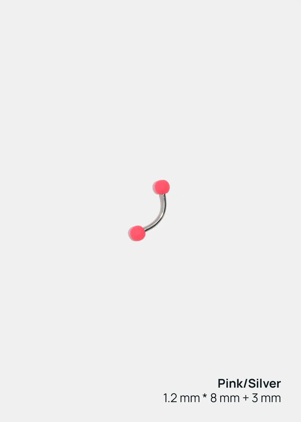 Miss A Body Jewelry - Acrylic Ball Curved Barbell