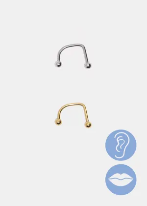 Miss A Body Jewelry - C-Shaped Barbell Monroe