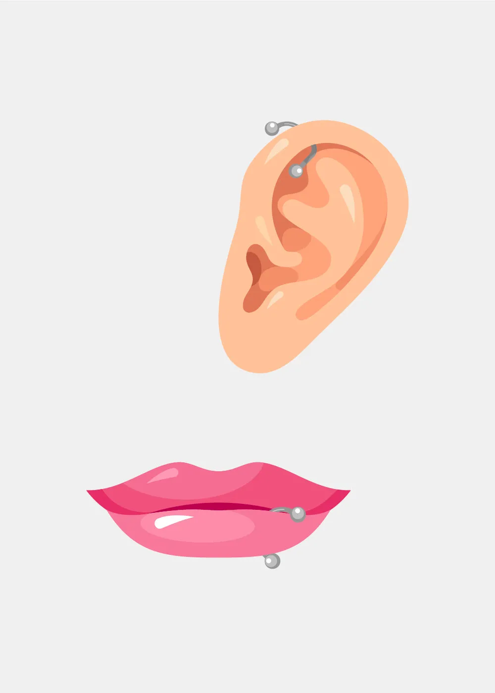 Miss A Body Jewelry - C-Shaped Barbell Monroe