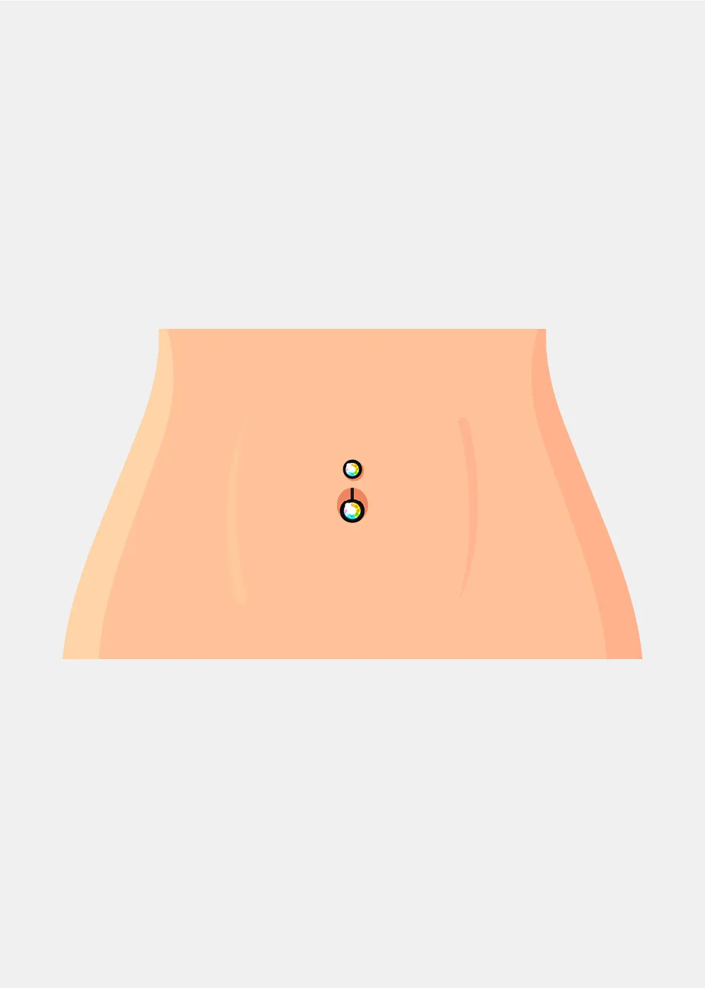 Miss A Body Jewelry - Dangle Belly Button Ring