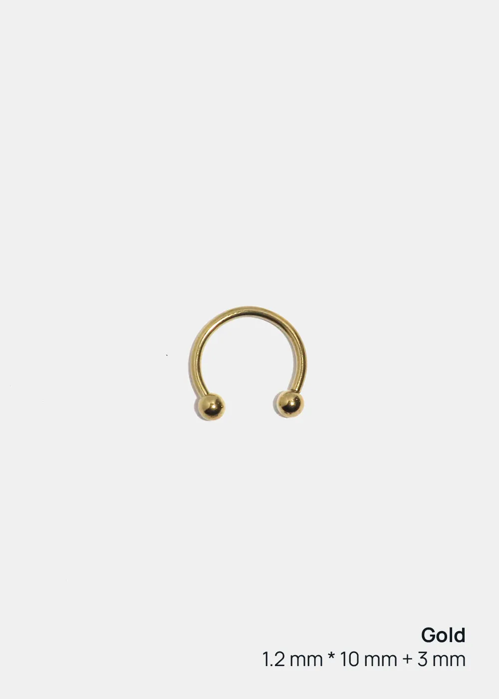 Miss A Body Jewelry - Horseshoe Hoop Earring