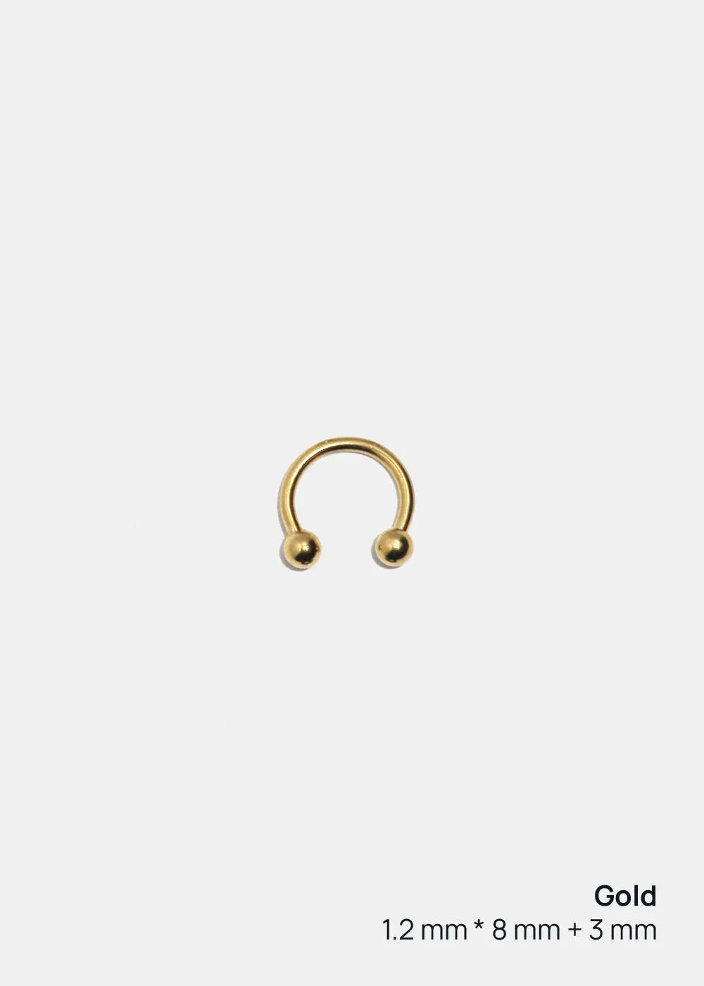 Miss A Body Jewelry - Horseshoe Hoop Earring